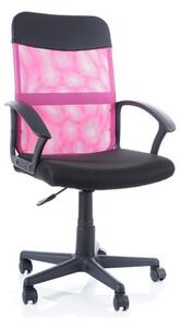 Polnaref irodai szék, fekete/rózsaszín