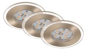 Briloner Briloner 7257-032 - KÉSZLET 3x LED Fürdőszobai lámpa ATTACH LED/4,5W/230V IP44 BL0969
