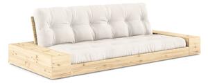 Krémszínű kinyitható kanapé 244 cm Base – Karup Design