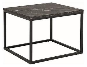 Rossi dohányzóasztal - négyzet alakú, fekete márvány