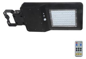 V-Tac LED napelemes utcai lámpa érzékelővel LED/40W/9,6V IP65 6000K + + távirányító VT1294
