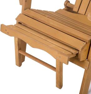 Timeless Tools Kerti fa szék kihúzható lábtartóval, több színben