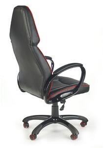 Rubin irodai fotel, fekete / piros