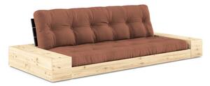 Téglavörös kinyitható kanapé 244 cm Base – Karup Design