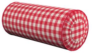 Hengerpárna hajtás díszítéssel termék színe piros szövet mintás