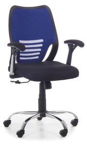 Santos irodai szék, fekete/kék