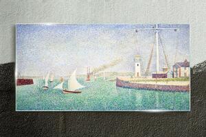 Üvegkép Bejárat a Seurat kikötőbe