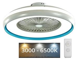 V-Tac LED Mennyezeti lámpa ventilátorral LED/45W/230V 3000/4000/6500K kék VT1376