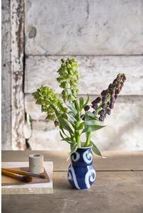 Kék kézzel festett agyagkerámia váza Tulle – Kähler Design