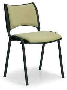 SMART konferencia szék - fekete lábak, zöld