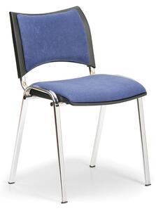 SMART konferencia szék - króm lábak, kék