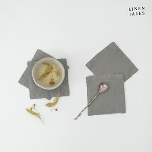 Khaki textil poháralátét szett 4 db-os Khaki – Linen Tales