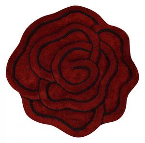 Big Rose Akril fürdőszoba szőnyeg Piros