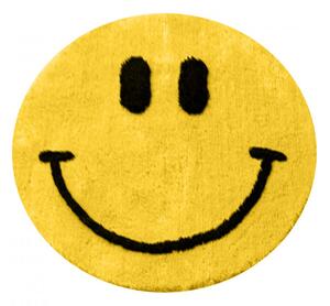 Yellow Smile Akril fürdőszoba szőnyeg Sárga