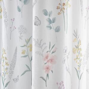 Fehér átlátszó függöny 140x183 cm Emilia Floral – Catherine Lansfield