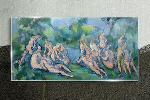 Üvegkép Úszás Paul Cézanne