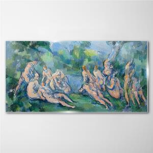 Üvegkép Úszás Paul Cézanne