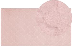 Rózsaszín műnyúlszőrme szőnyeg 80 x 150 cm GHARO