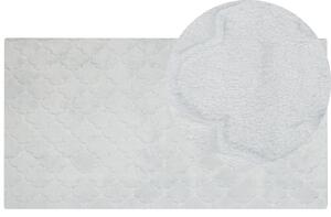 Világosszürke műnyúlszőrme szőnyeg 80 x 150 cm GHARO