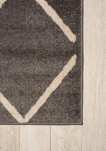 Szürke modern mintás GINO szőnyeg Méret: 80x150 cm