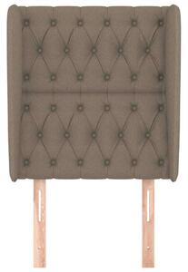 Elegáns Szövet Ágyfejtámla Szárnyakkal - Tópszín - 83x23x118/128cm