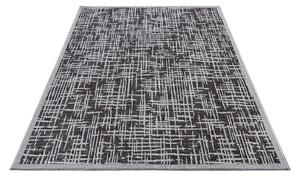 Sötétszürke kültéri szőnyeg 63x120 cm Clyde Telu – Hanse Home
