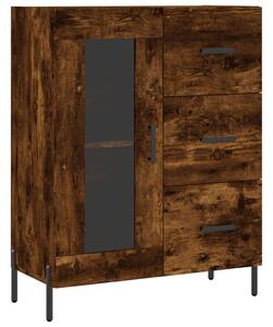 VIDAXL - Füstös Tölgy Tálalószekrény - 70x34x90cm