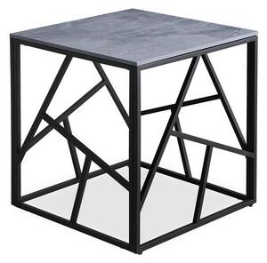 Universe II dohányzóasztal négyzet, márvány / fekete