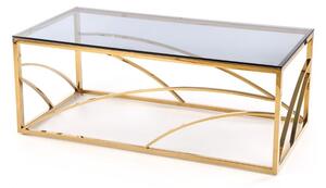 Universe téglalap alakú dohányzóasztal, tiszta / arany