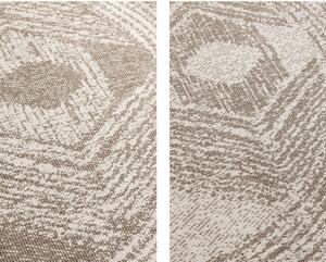Barna-krémszínű kerek kültéri szőnyeg ø 100 cm Gemini – Elle Decoration