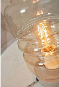 Barna asztali lámpa üveg búrával (magasság 23 cm) Verona – it's about RoMi
