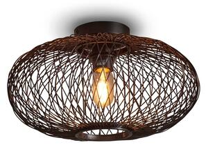 Fekete mennyezeti lámpa bambusz búrával ø 40 cm Cango – Good&Mojo