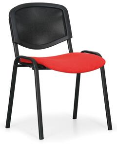 Viva Mesh konferencia szék - fekete lábak, piros / fekete