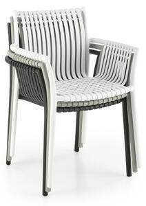 K492 szürke műanyag szék