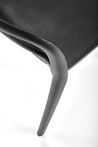 K490 fekete műanyag szék