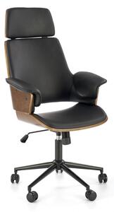 Weber irodai szék, fekete/dió