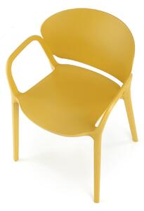 K491 mustár műanyag szék