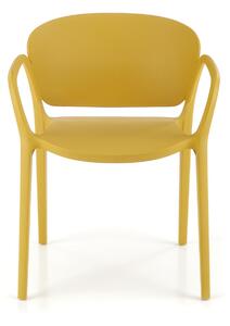 K491 mustár műanyag szék