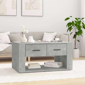 VidaXL betonszürke szerelt fa dohányzóasztal 80x50x40 cm