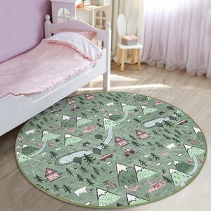 Zöld gyerek szőnyeg ø 120 cm Comfort – Mila Home