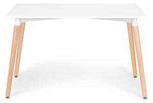 Modern étkezőasztal fehér színben
