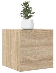 2 db sonoma tölgy falra szerelhető TV-szekrény 30,5x30x30 cm