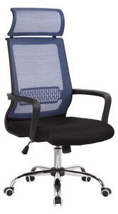 Lump irodai szék - eladó, fekete / kék