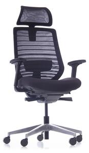 Sparta irodai szék, fekete