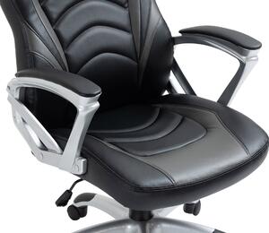 Foxton műbőr irodai szék, dönthető háttámlával