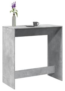 Betonszürke szerelt fa bárasztal 102 x 50 x 103,5 cm