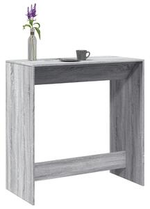 Szürke sonoma színű szerelt fa bárasztal 102 x 50 x 103,5 cm