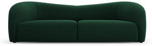 Sötétzöld bársony kanapé 237 cm Santi – Interieurs 86