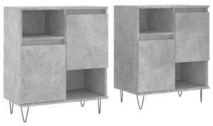 VidaXL Tálalószekrény - Betonszürke - 2 db - 120x35x70cm