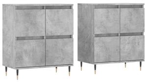 VidaXL Tálalószekrény - Betonszürke - 2 db - 120x35x70 cm